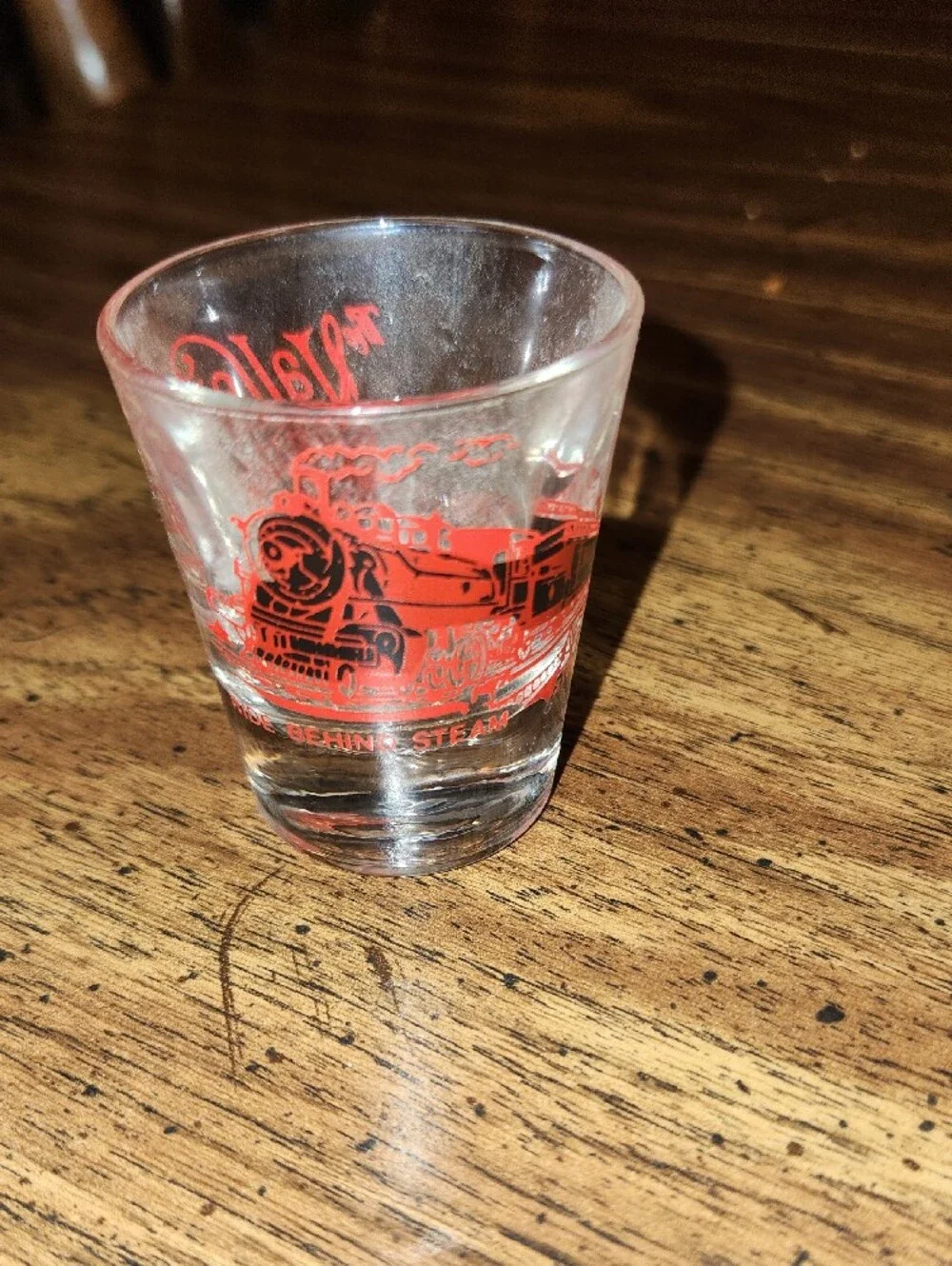 Valley Railroad Company Red Logo Shot Glass